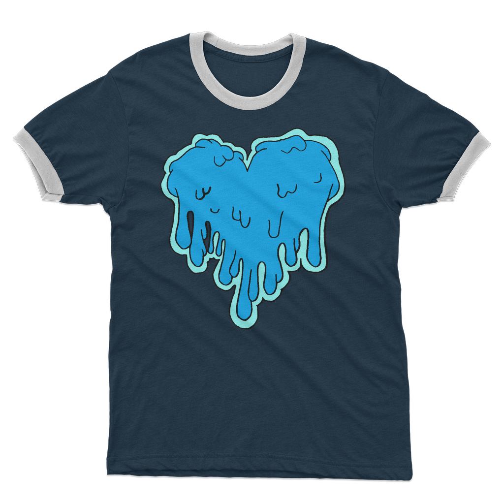 benzo heart Adult Ringer T-Shirt