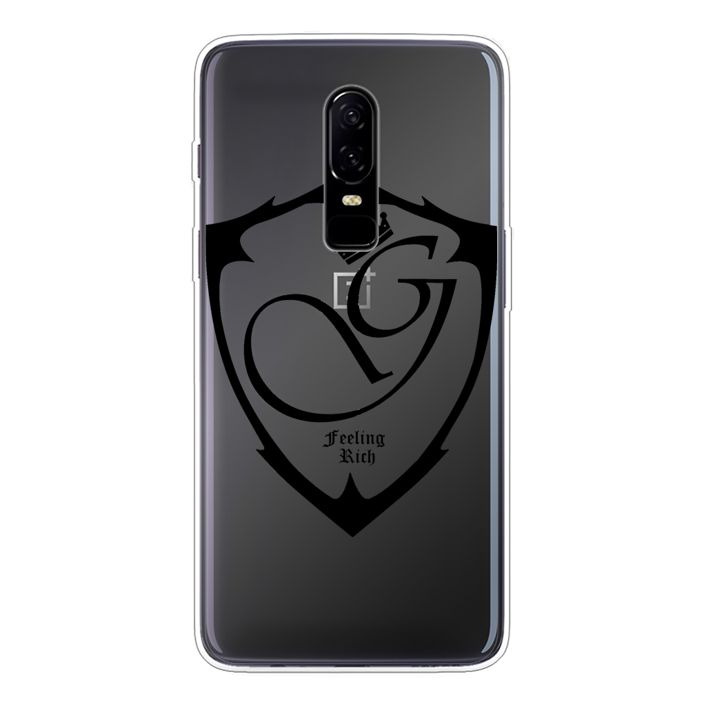 Feeling rich Back Printed Transparent Soft Phone Case