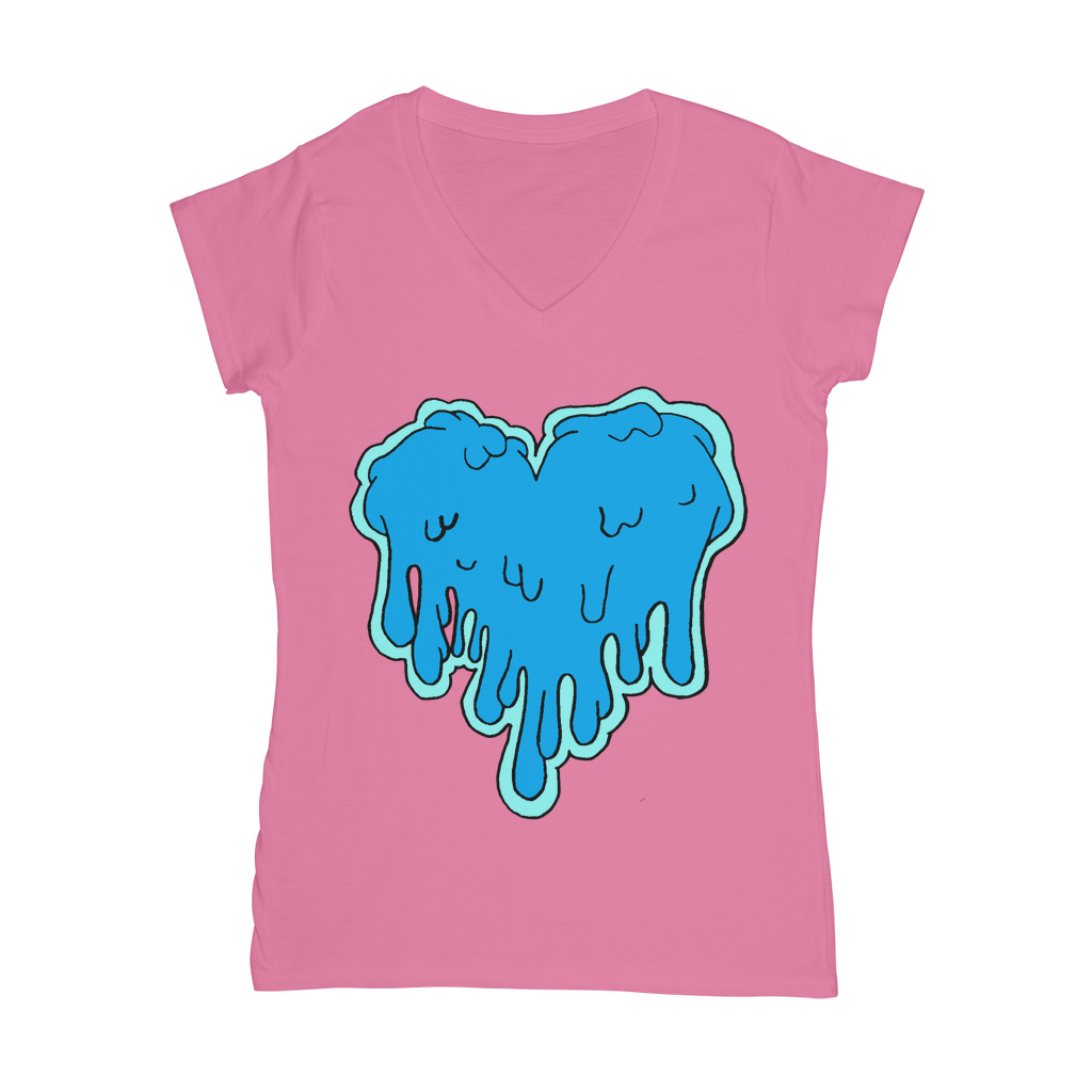 benzo heart Classic Women's V-Neck T-Shirt