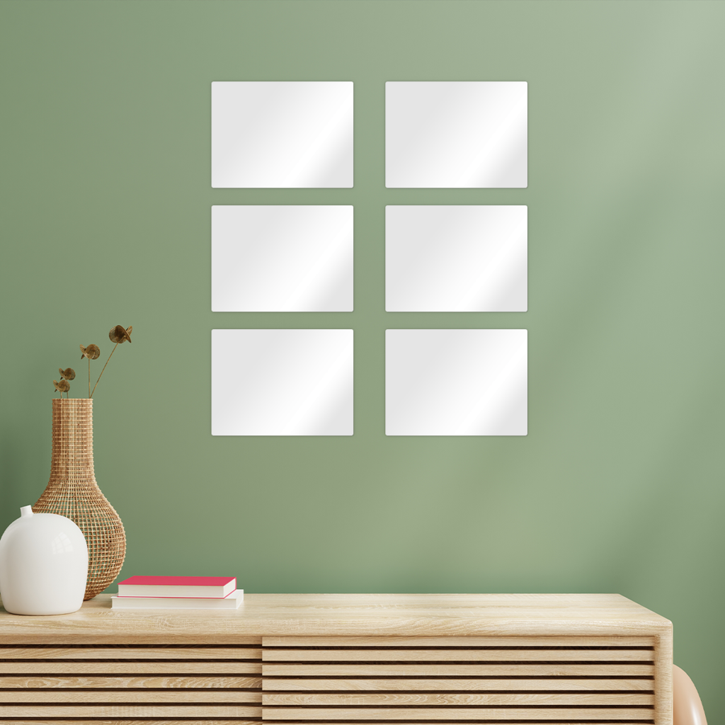 benzo heart Rectangle Wall Tiles Set of 6