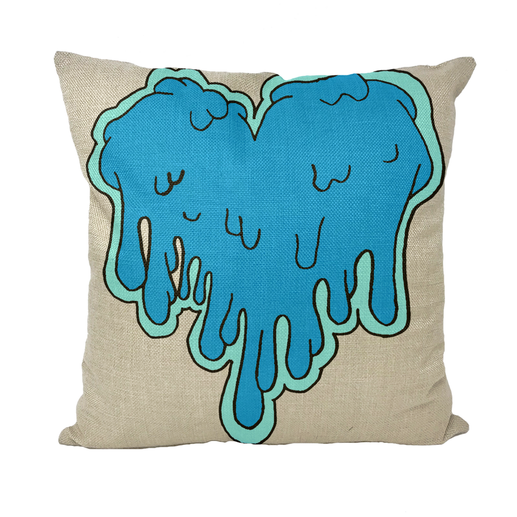 benzo heart Throw Pillows