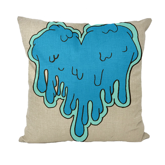 benzo heart Throw Pillows