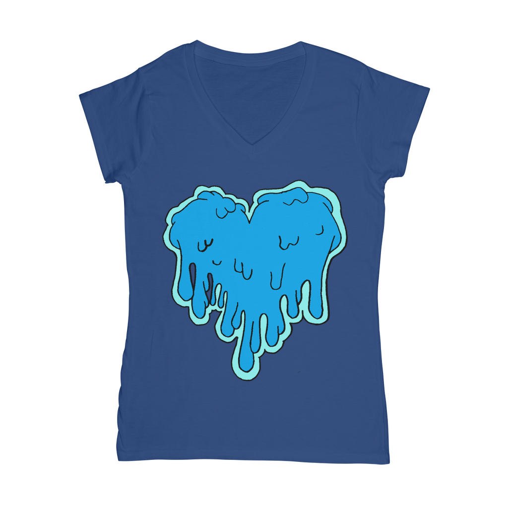 benzo heart Classic Women's V-Neck T-Shirt