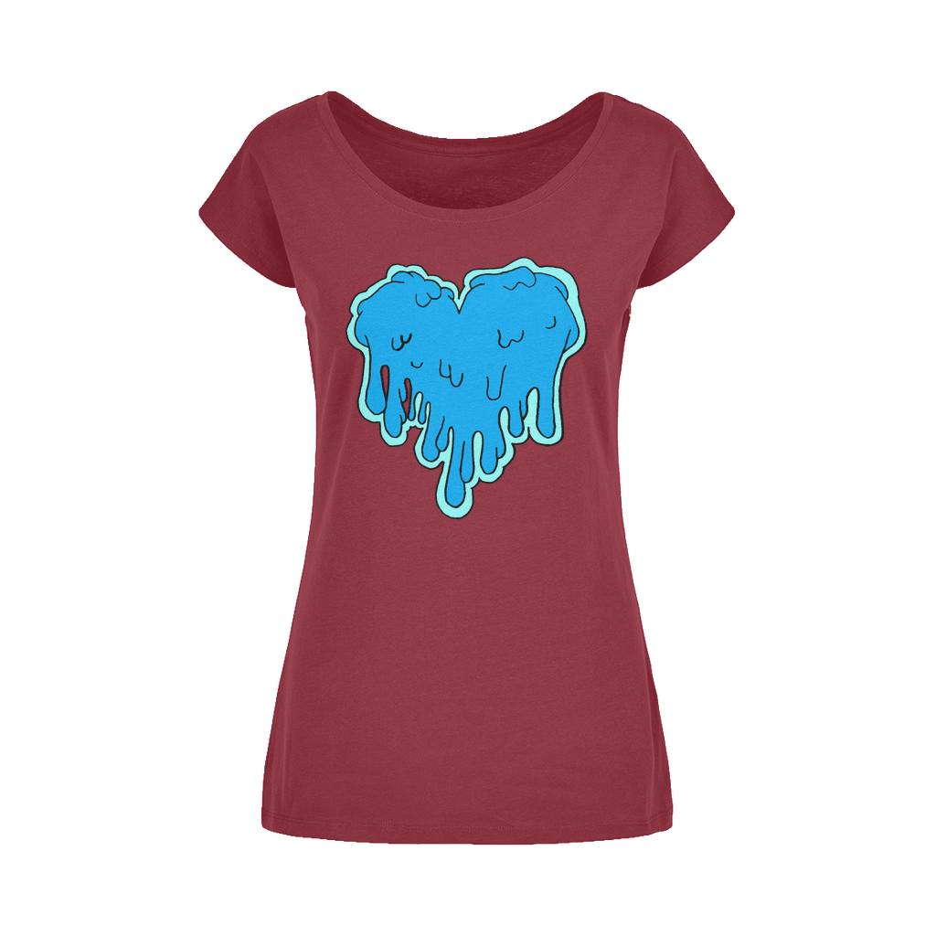 benzo heart Wide Neck Womens T-Shirt XS-5XL