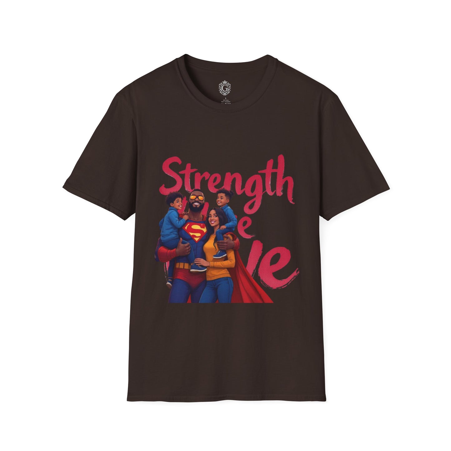 Superhero Family Strength Unisex Softstyle T-Shirt