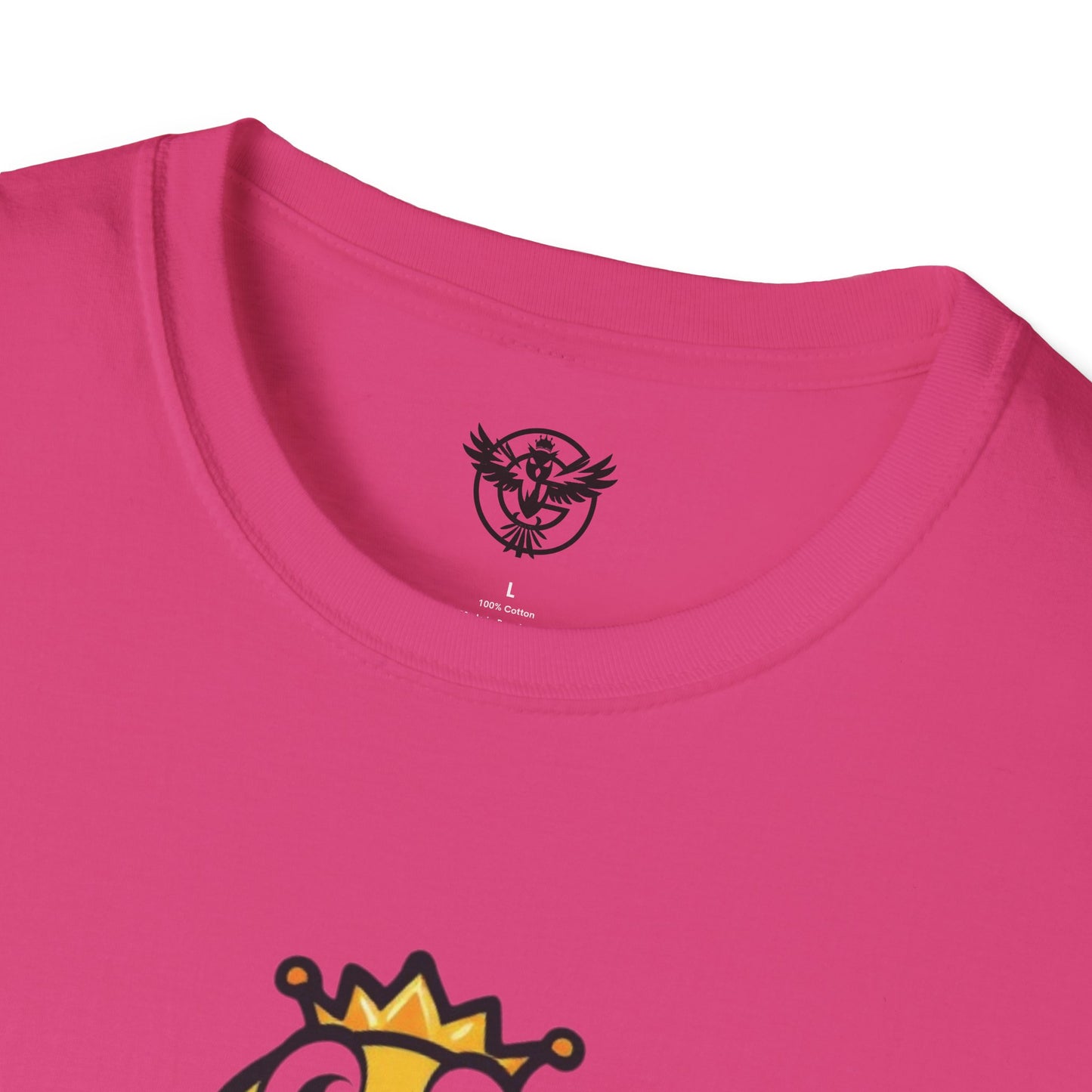 Queen B Unisex Softstyle T-Shirt - Fun and Bright Graphic Tee for Bee Lovers