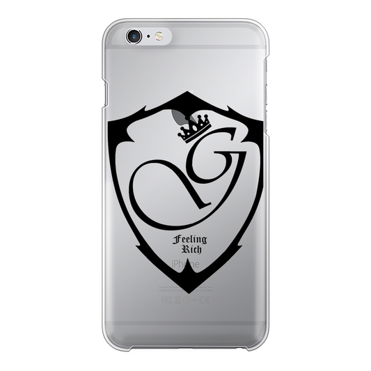 Feeling rich Back Printed Transparent Hard Phone Case
