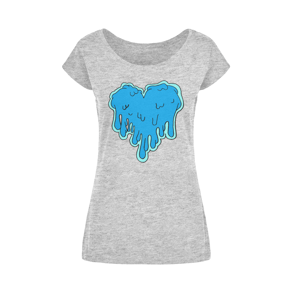 benzo heart Wide Neck Womens T-Shirt XS-5XL