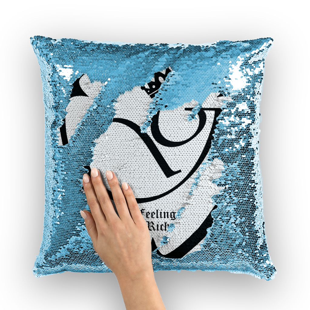 Feeling rich Sequin Cushion Cover