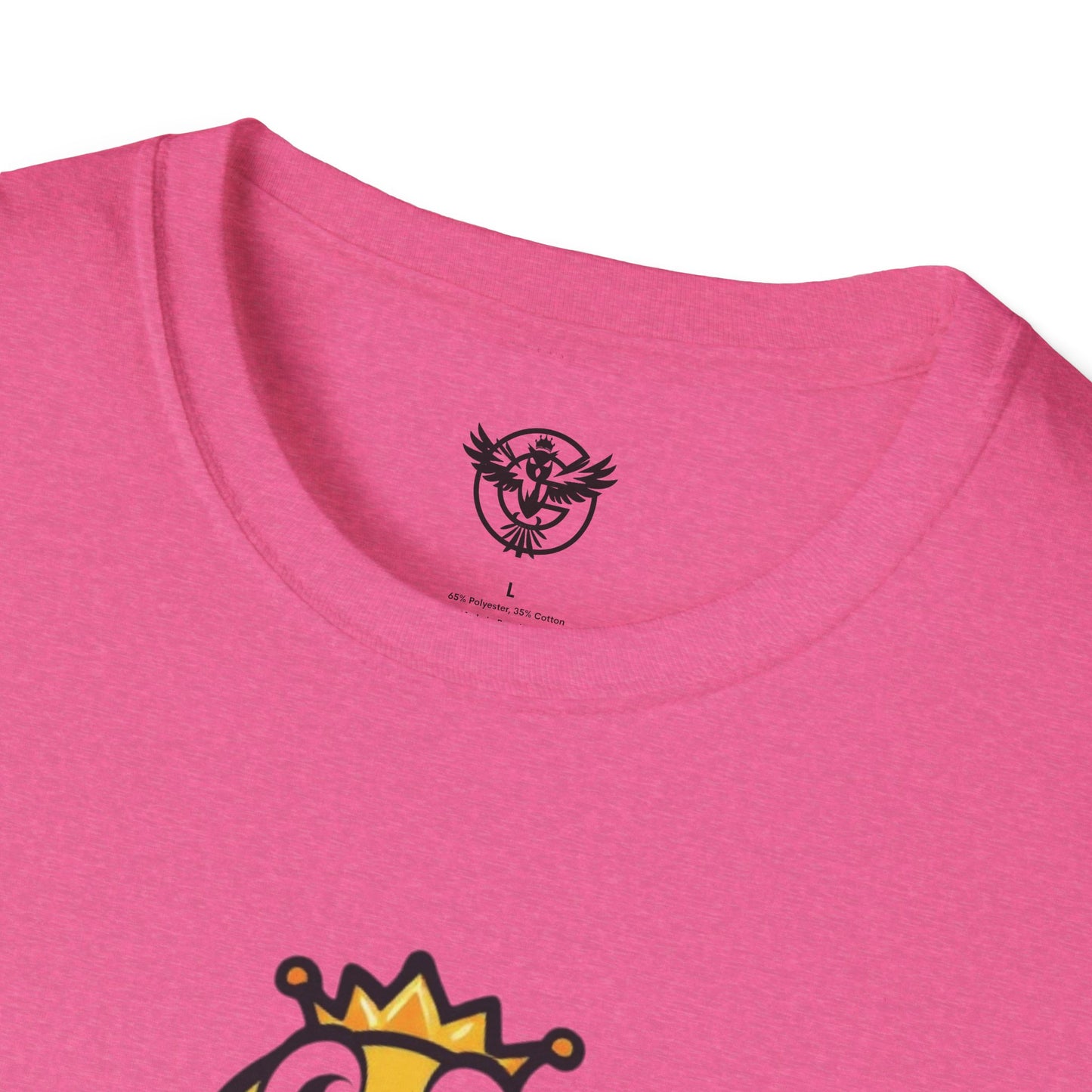 Queen B Unisex Softstyle T-Shirt - Fun and Bright Graphic Tee for Bee Lovers