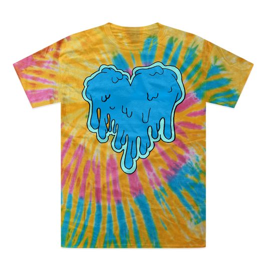 benzo heart Tie-Dye T-Shirt