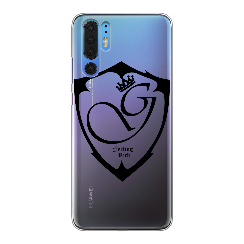 Feeling rich Back Printed Transparent Soft Phone Case
