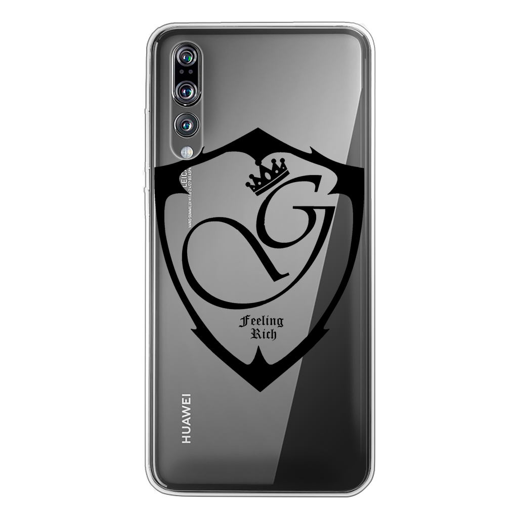 Feeling rich Back Printed Transparent Soft Phone Case