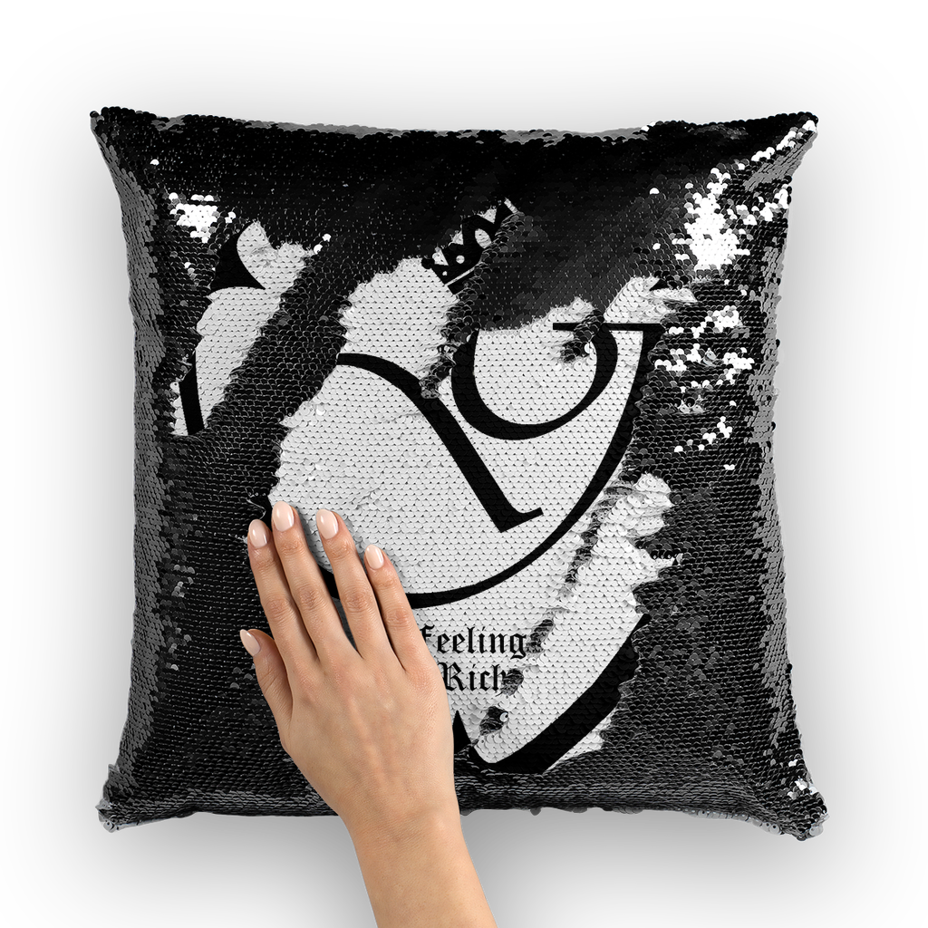 Feeling rich Sequin Cushion Cover