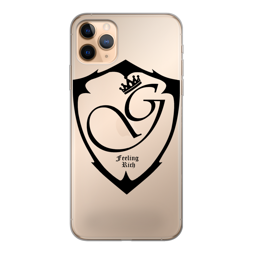Feeling rich Back Printed Transparent Soft Phone Case