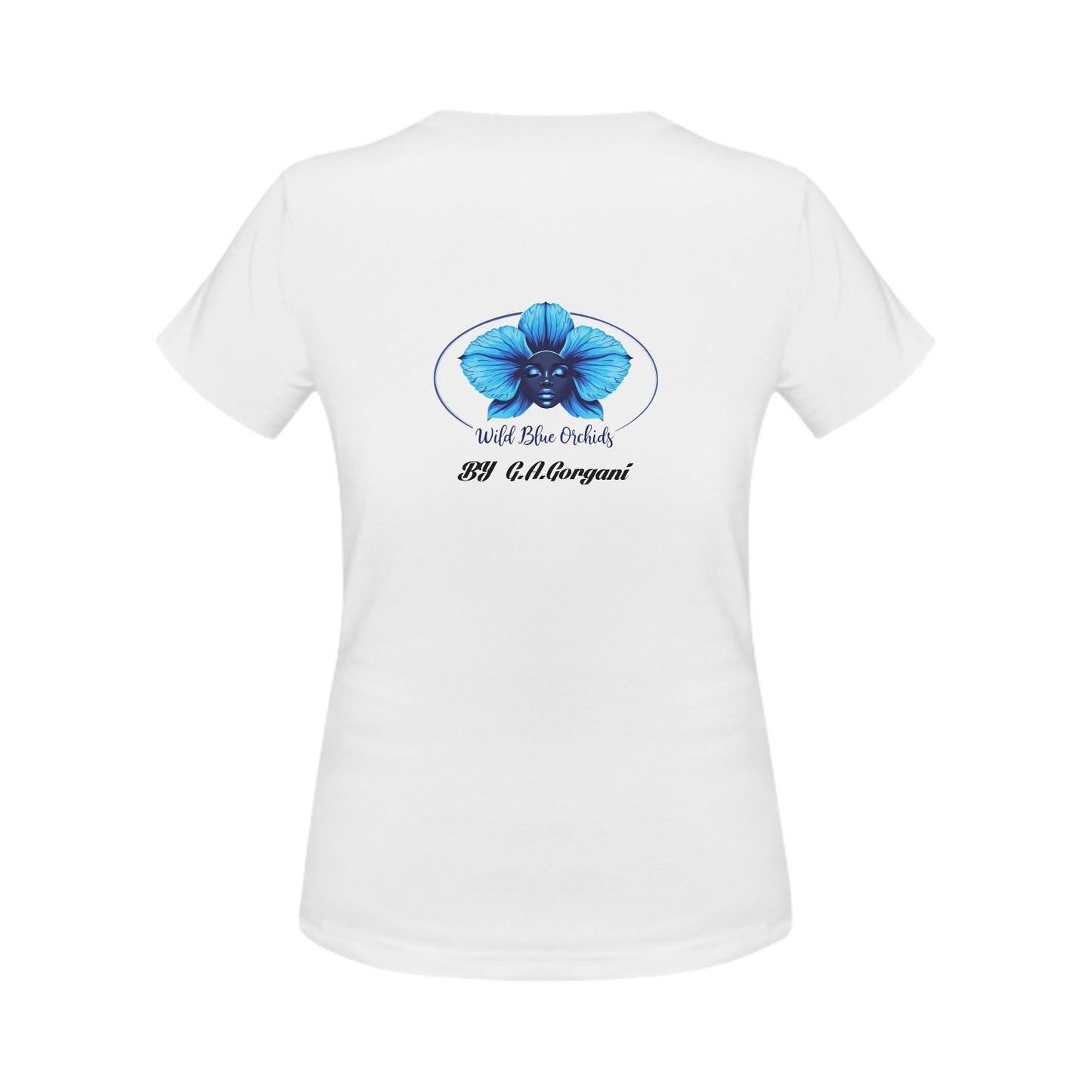 _blue orchids by G.A.Gorgani Classic Women's T-shirt (USA Size) (Model T01)