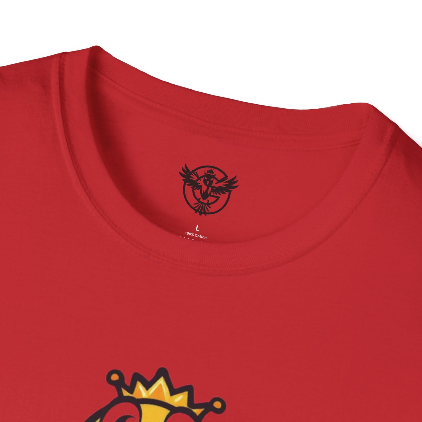 Queen B Unisex Softstyle T-Shirt - Fun and Bright Graphic Tee for Bee Lovers