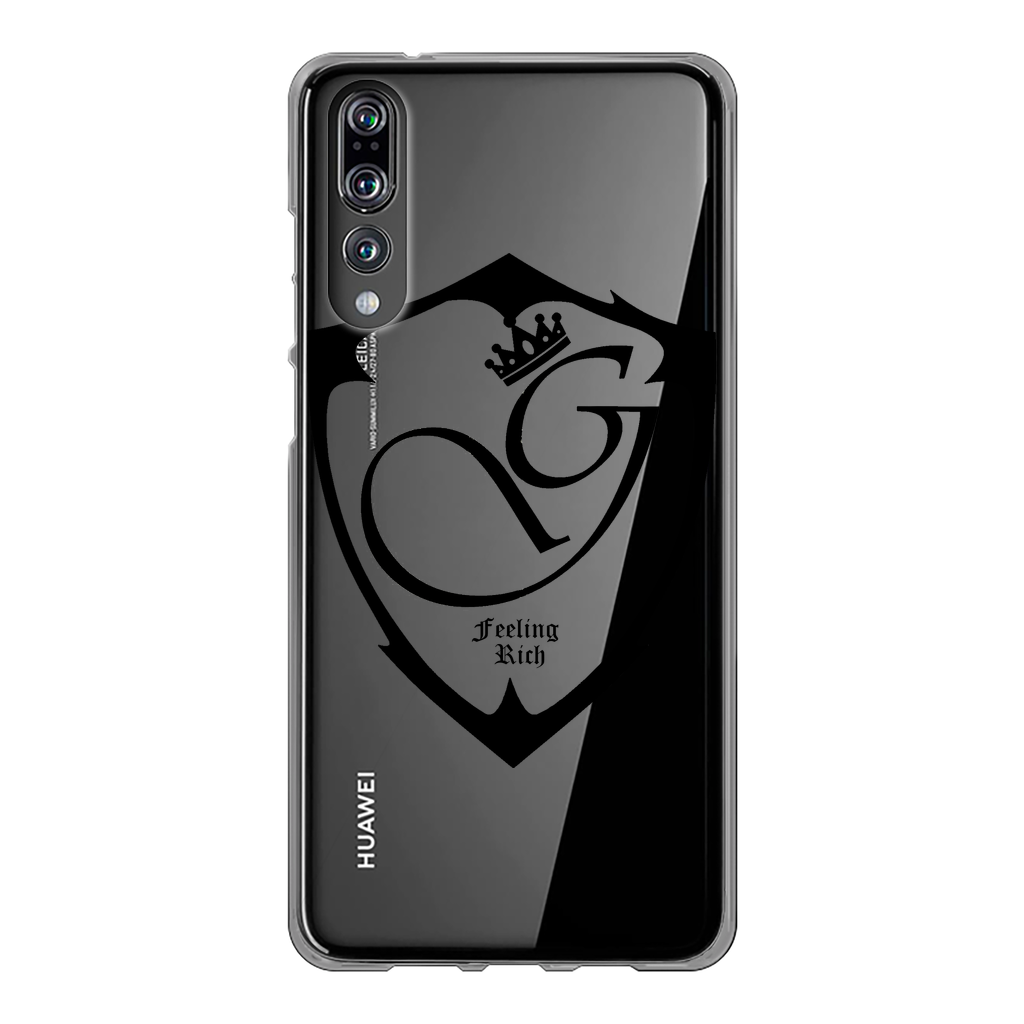 Feeling rich Back Printed Transparent Soft Phone Case