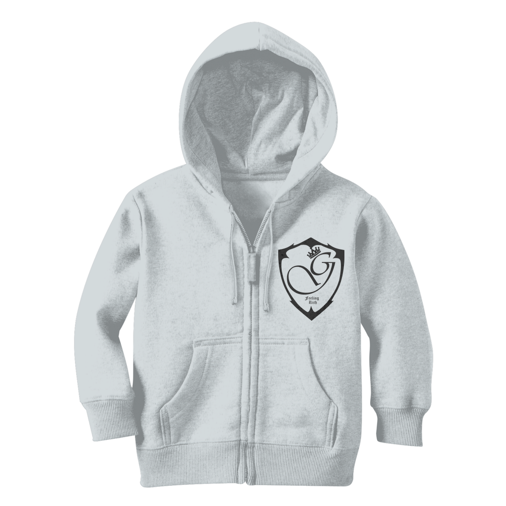Feeling rich Classic Kids Zip Hoodie