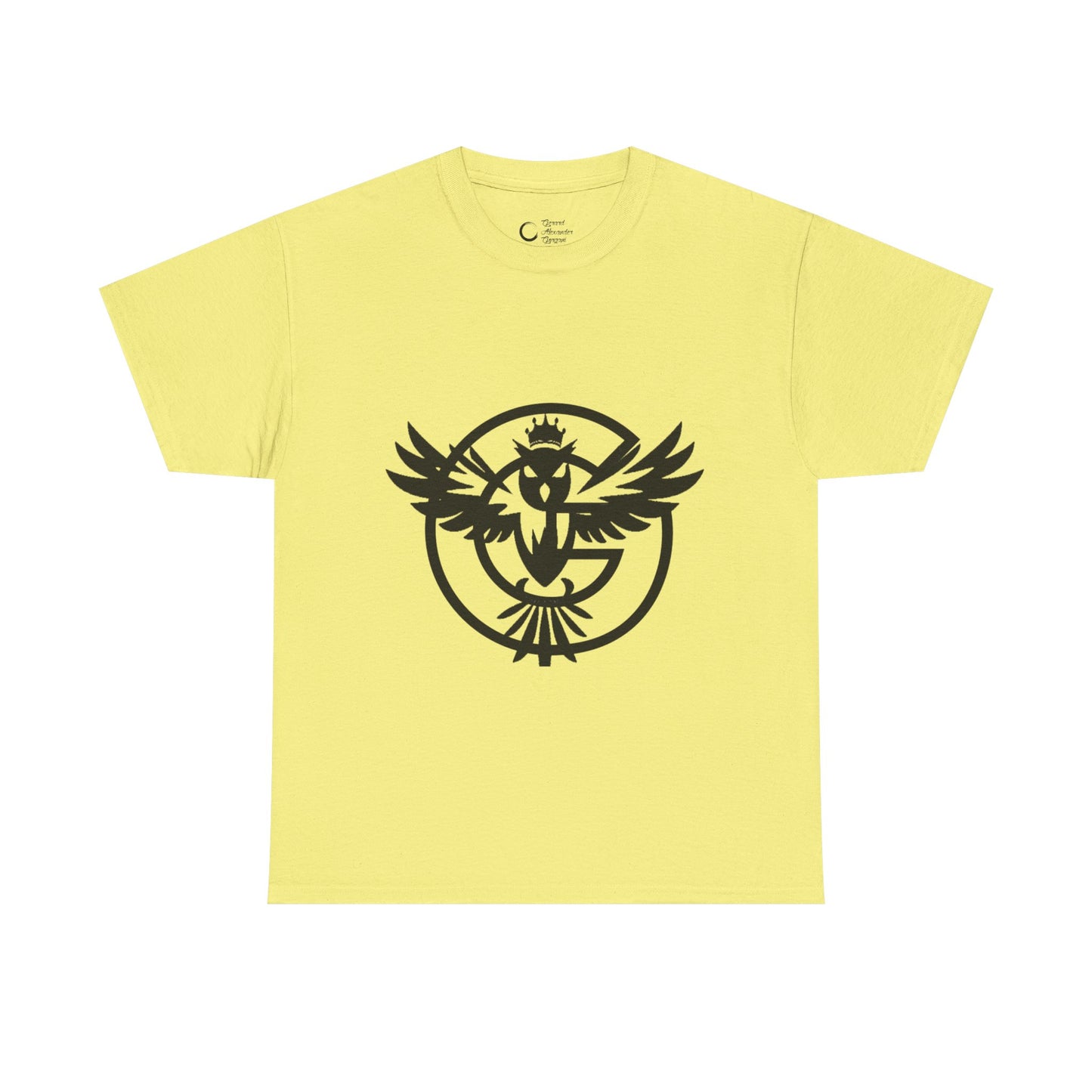 Gorgani Unisex Heavy Cotton Tee - Stylish Bird Graphic Tee for Casual Vibes