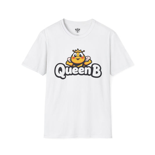Queen B Unisex Softstyle T-Shirt - Fun and Bright Graphic Tee for Bee Lovers