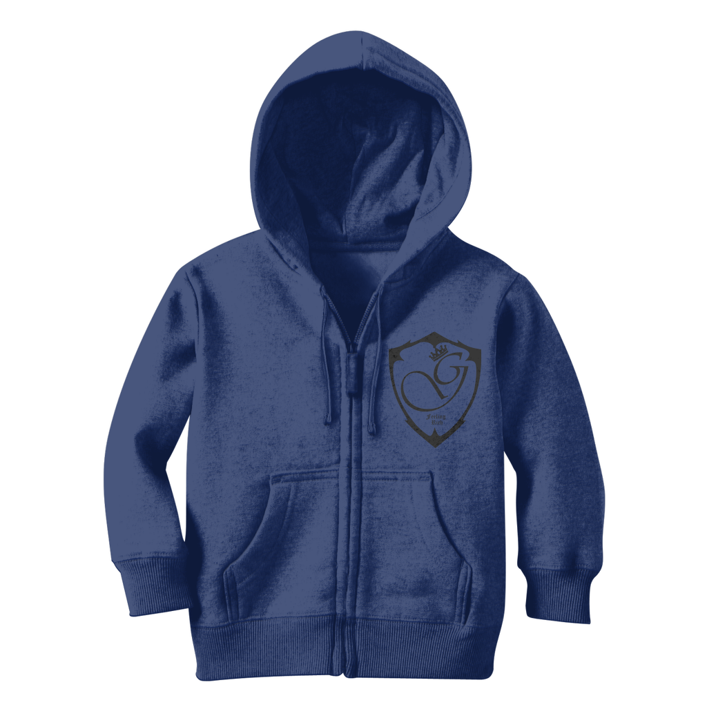 Feeling rich Classic Kids Zip Hoodie