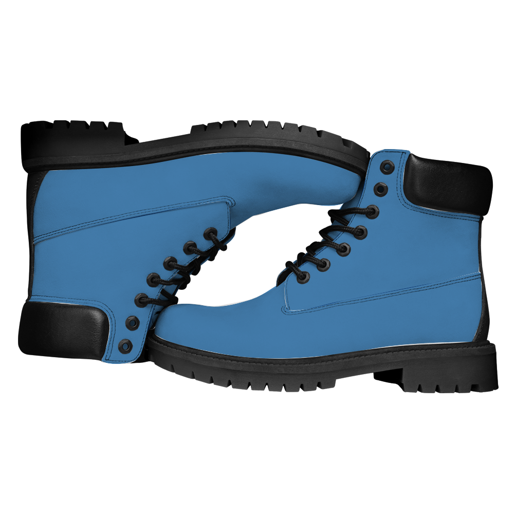 Gorgani steel blue Boots Round Toe Boots Fashion Boots
