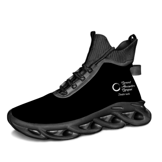 (Black) Gorgani  Unisex Breathable High Top Blade Shoes Running Shoes