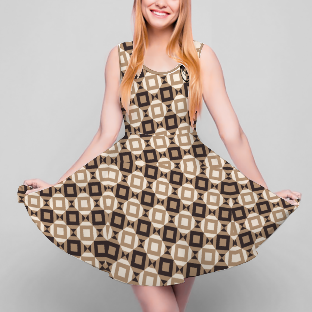 Gorgani Neck Dress Women's Fashion Skirts