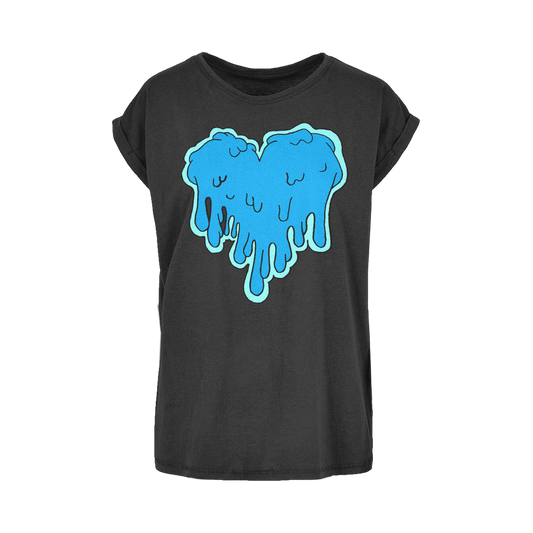 benzo heart Women's Extended Shoulder T-Shirt XS-5XL