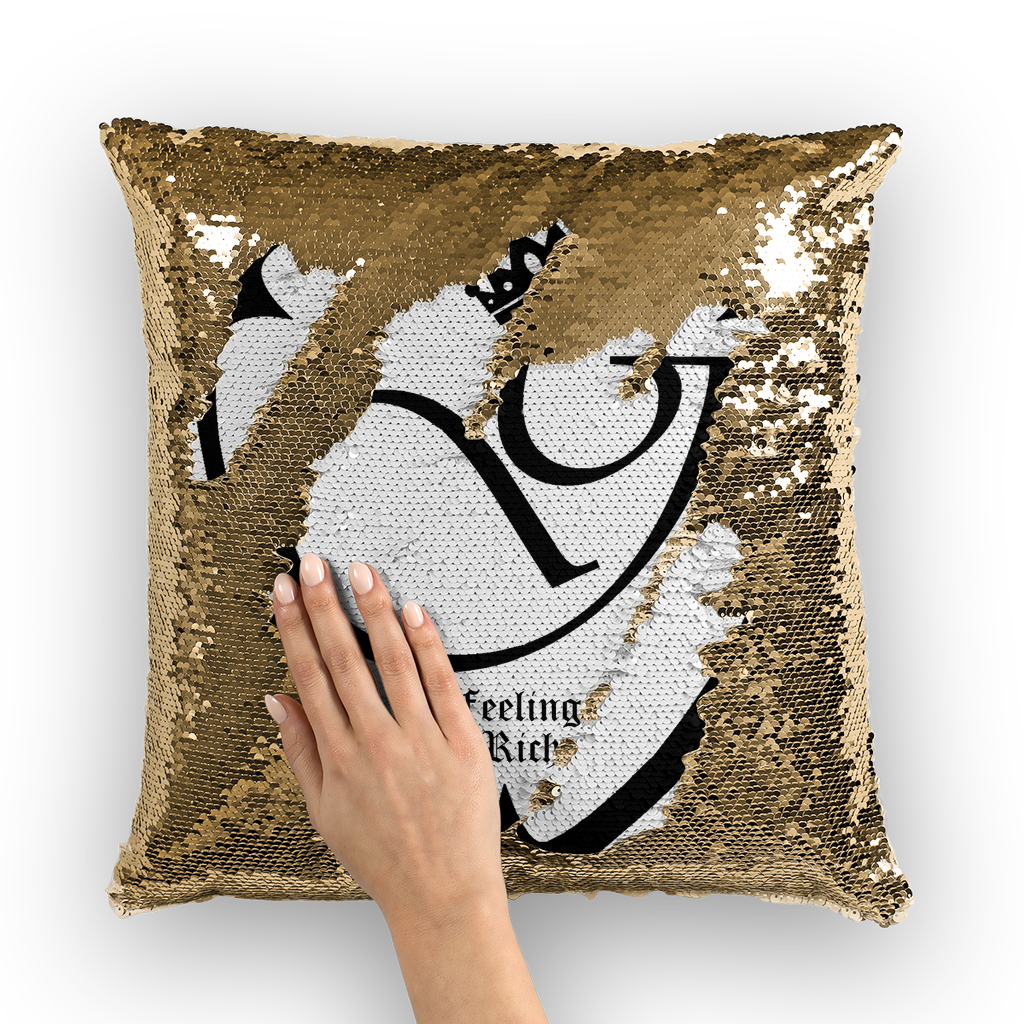 Feeling rich Sequin Cushion Cover