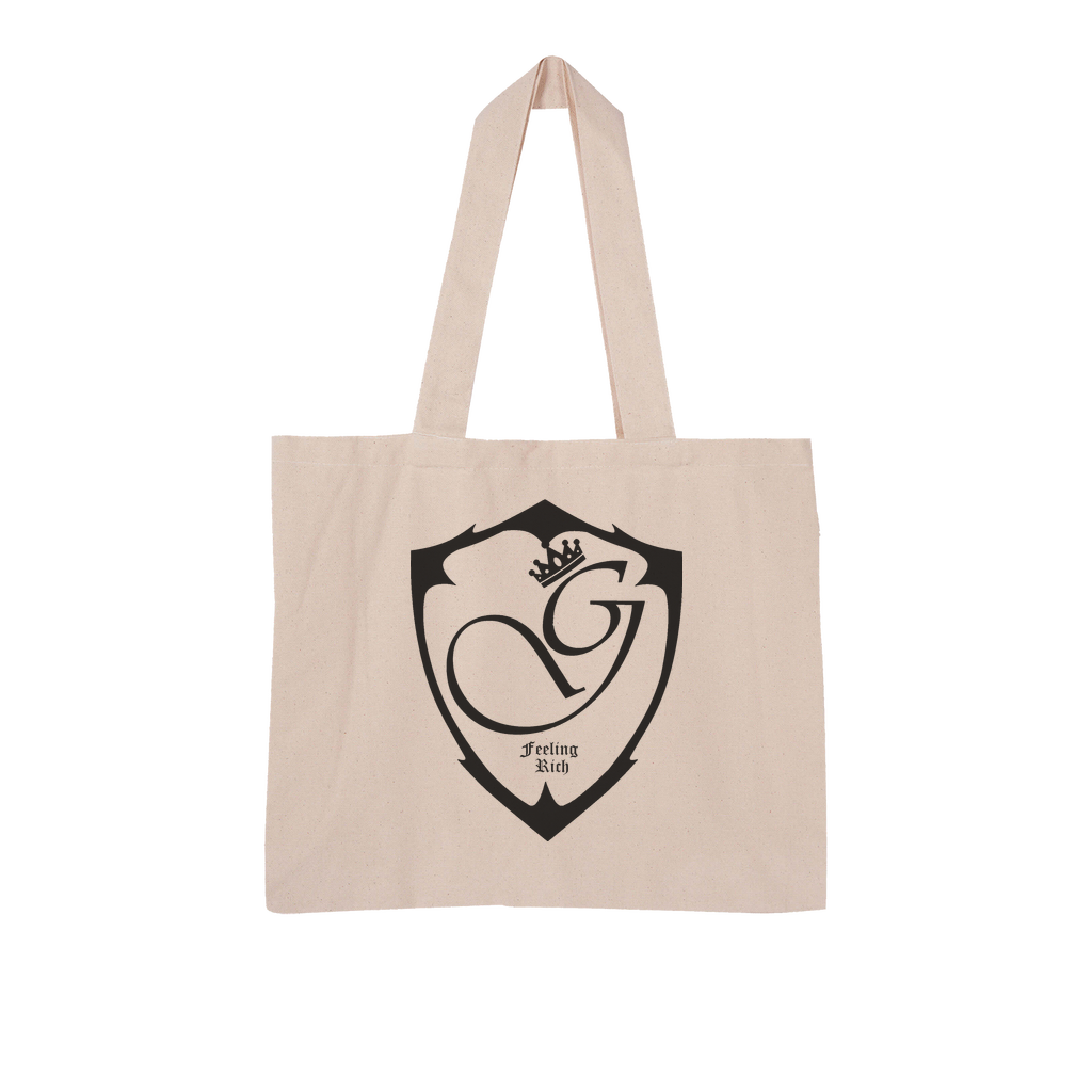 Feeling rich Large Organic Tote Bag