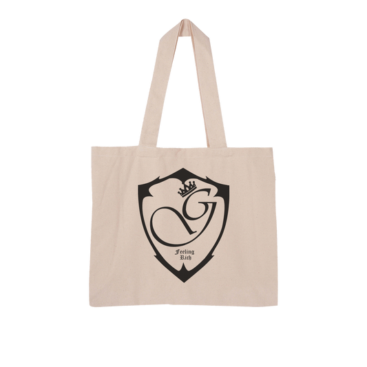 Feeling rich Large Organic Tote Bag