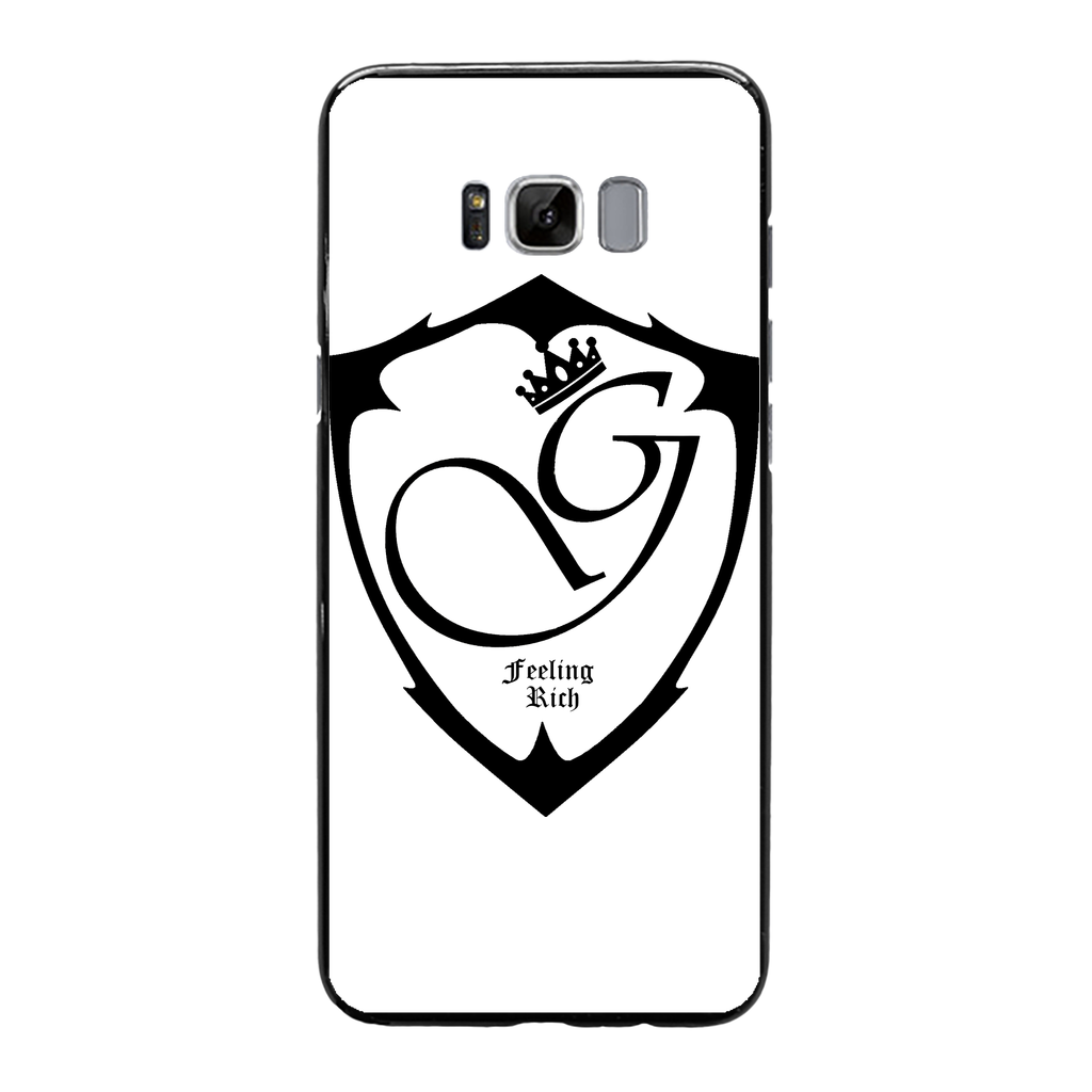 Feeling rich Back Printed Black Soft Phone Case