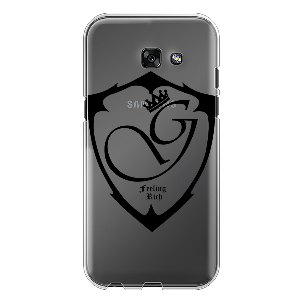 Feeling rich Back Printed Transparent Hard Phone Case