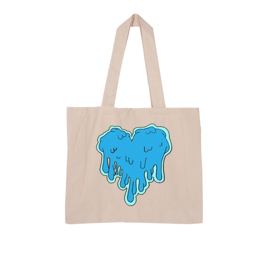 benzo heart Large Organic Tote Bag