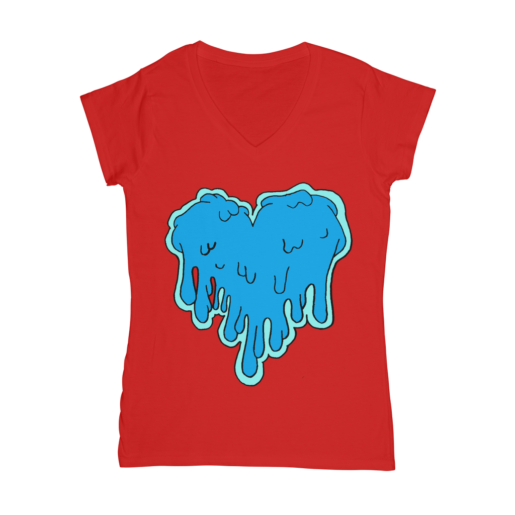 benzo heart Classic Women's V-Neck T-Shirt