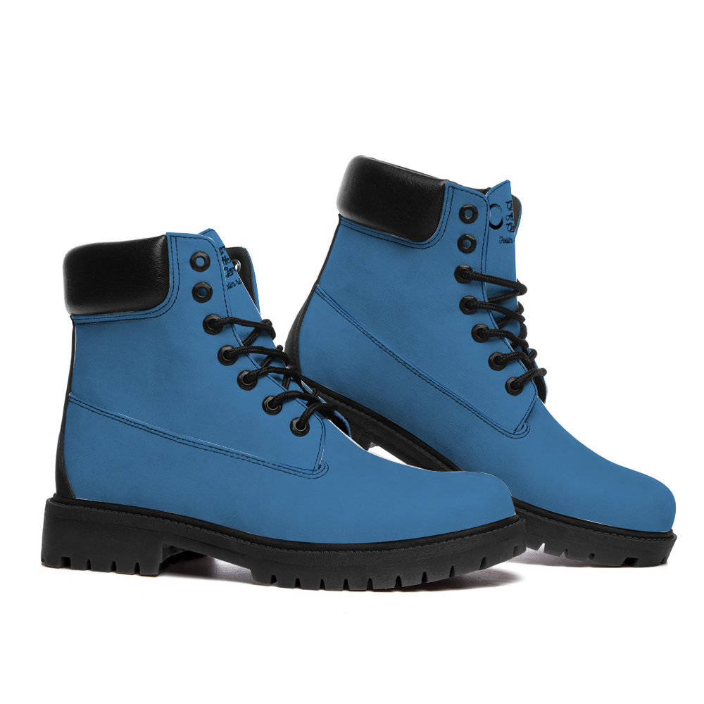 Gorgani steel blue Boots Round Toe Boots Fashion Boots