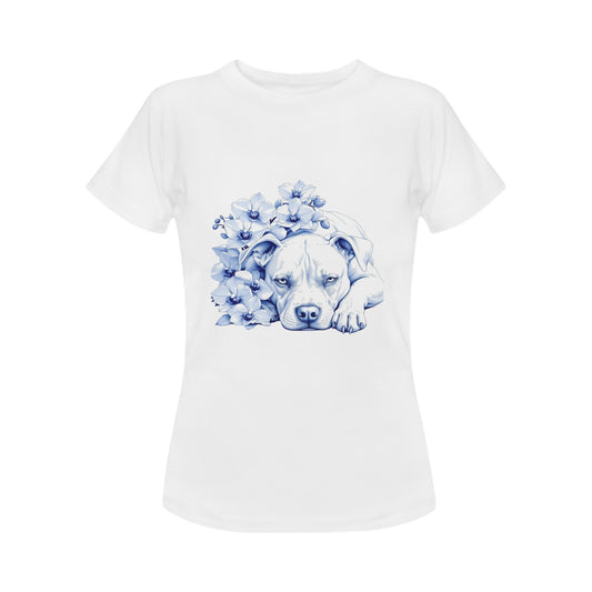 _blue orchids by G.A.Gorgani Classic Women's T-shirt (USA Size) (Model T01)