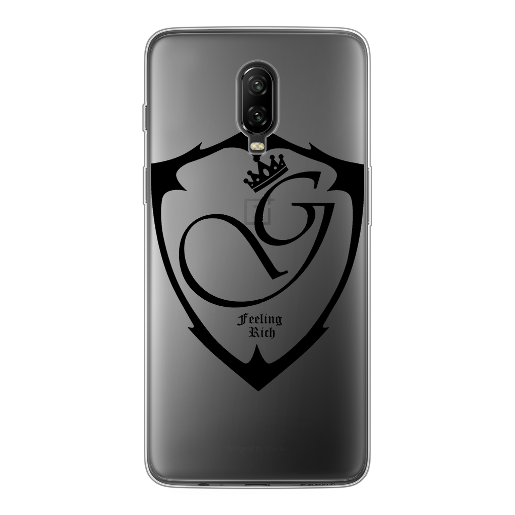Feeling rich Back Printed Transparent Soft Phone Case