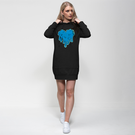 benzo heart Premium Adult Hoodie Dress