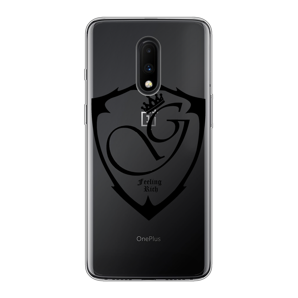 Feeling rich Back Printed Transparent Soft Phone Case