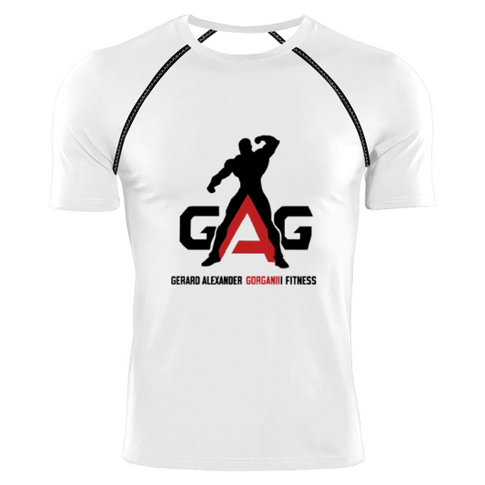 Gorgani Man's Fitness Tops Stretchable Quick Drying Sports Tees