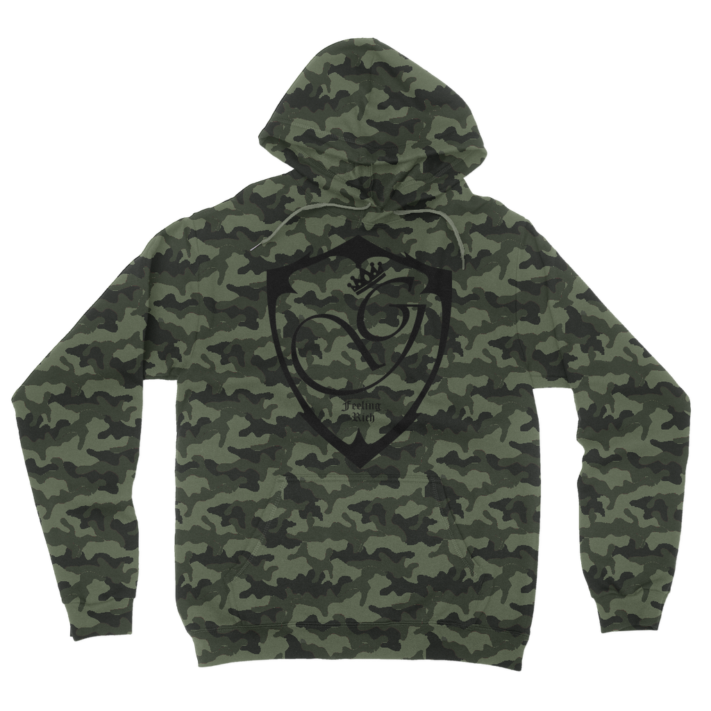 Feeling rich Camouflage Adult Hoodie