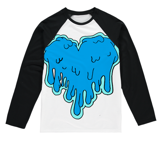 benzo heart Sublimation Baseball Long Sleeve T-Shirt