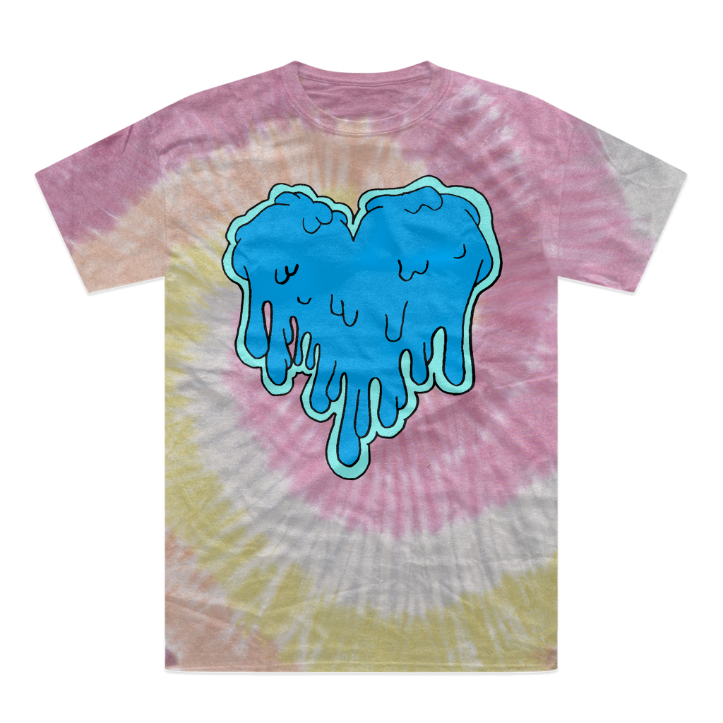 benzo heart Tie-Dye T-Shirt