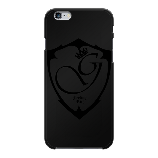 Feeling rich Back Printed Black Hard Phone Case