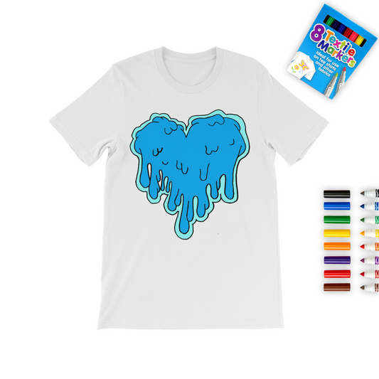 benzo heart Colouring T-Shirt