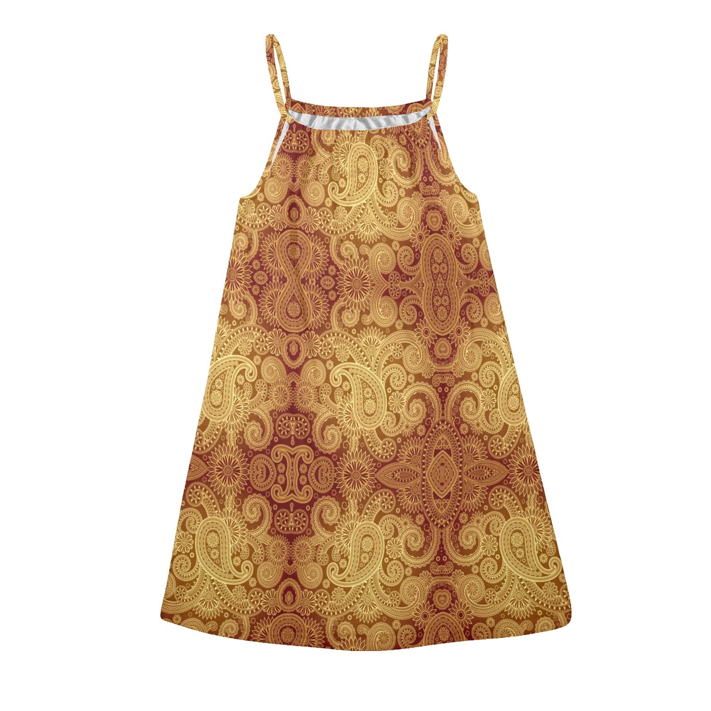 Gorgani Drawstring Neck Sleeveless Dress
