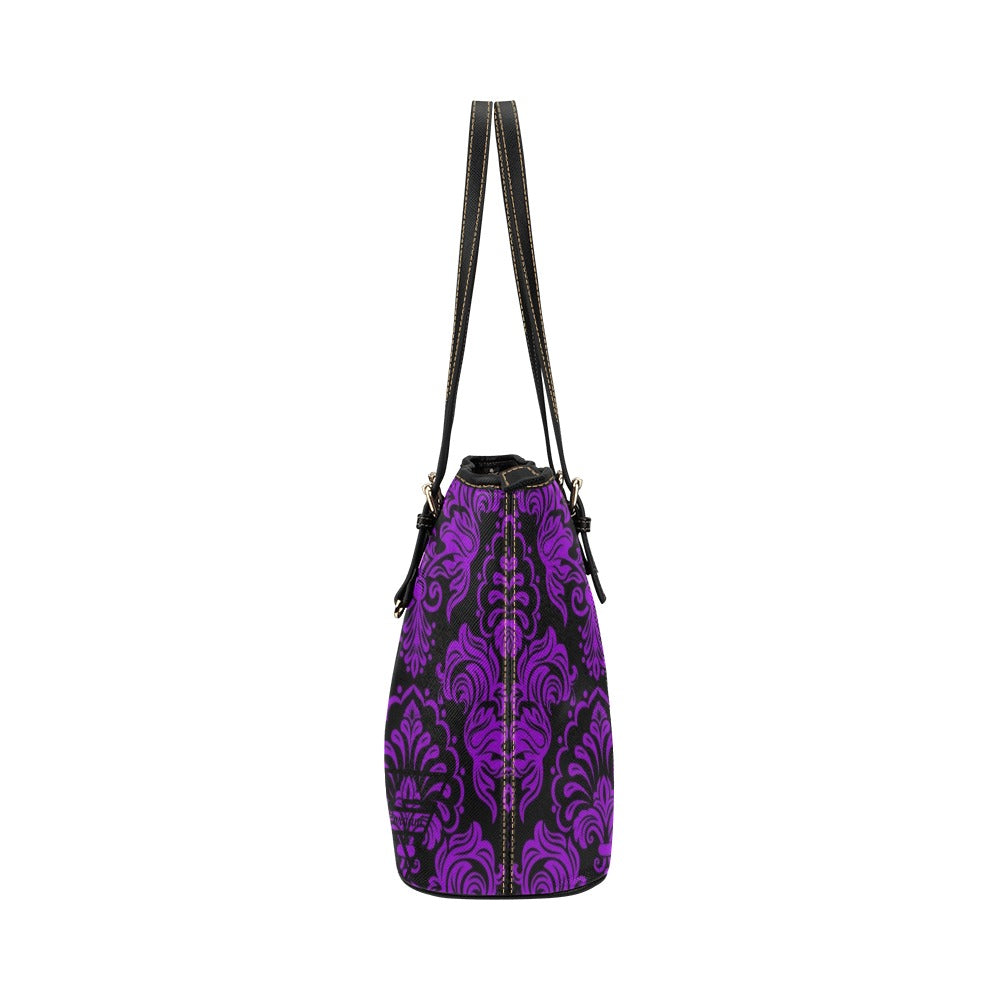 super gorgani pur Leather Tote Bag (Model 1651) (Big)